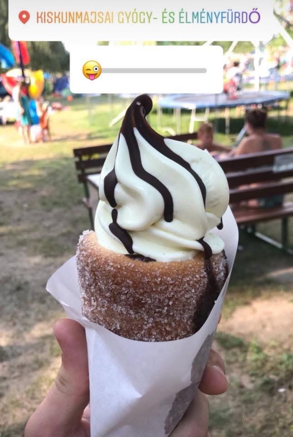Kürtős kalács soft fagyival